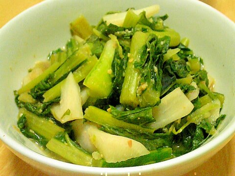 簡単おいしい！野沢菜の味噌炒め風煮物